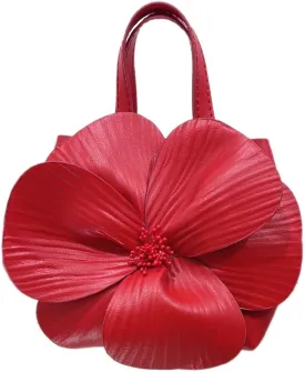 Mini Flower Evening Purse Floral Clutch Purses for Women PU Leather Evening Handbag with Chain Wedding Party Prom