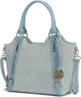 MKF Collection Tote Satchel Handbag for Women: PU Leather Shoulder Bag  Top-Handle Purse, Ladies Pocketbook By Mia K