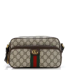 Ophidia Front Pocket Messenger Bag GG Coated Canvas Small