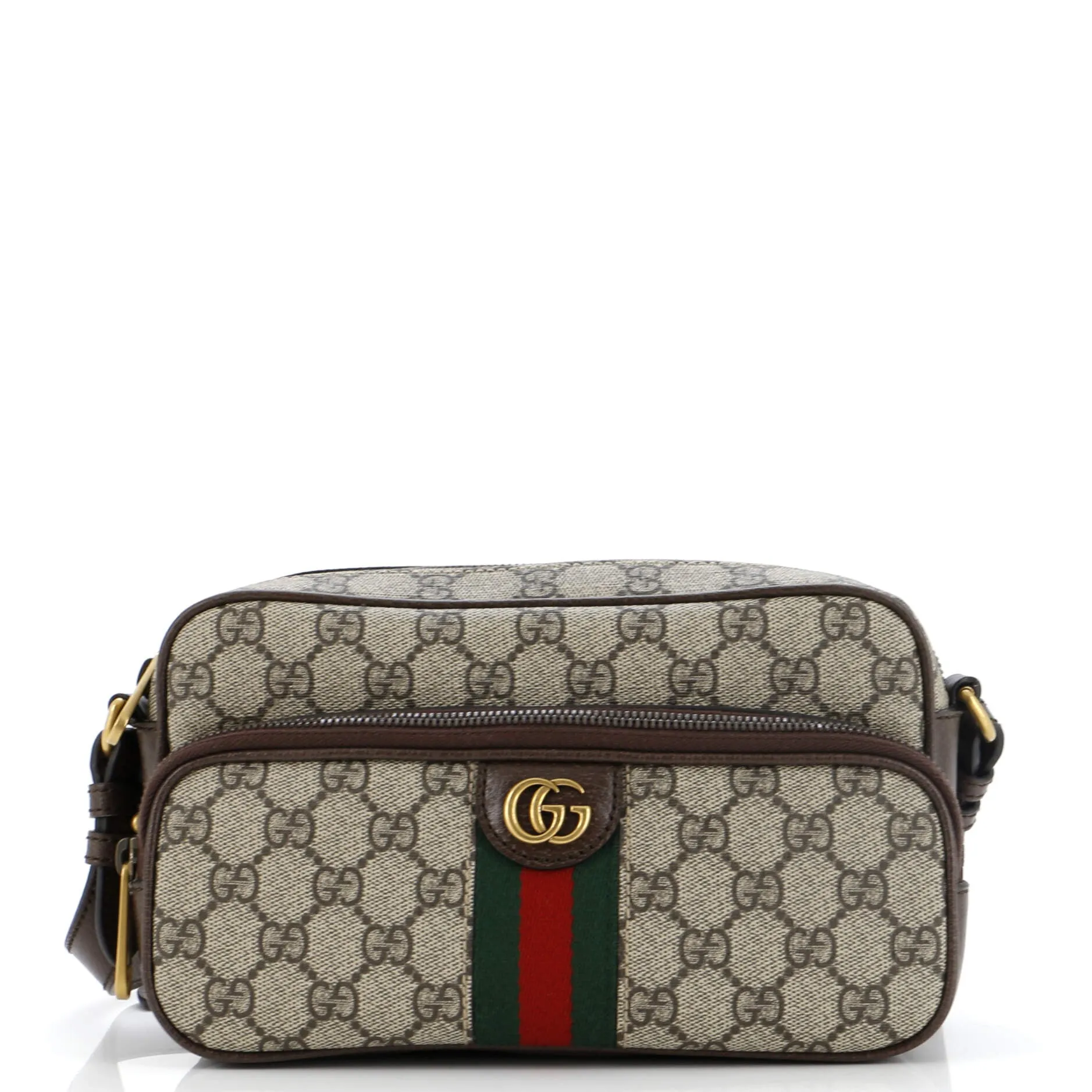 Ophidia Front Pocket Messenger Bag GG Coated Canvas Small
