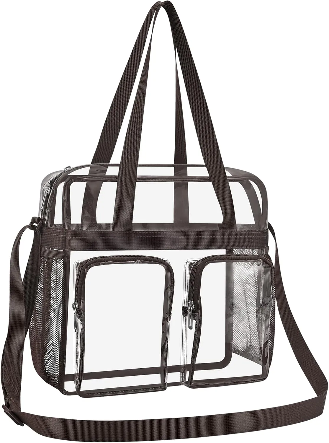 Oraben Clear Bag for Stadium Events 12x6x12 Clear Tote Bag for Women Transparent Lunch Bag for Work Sports Concert