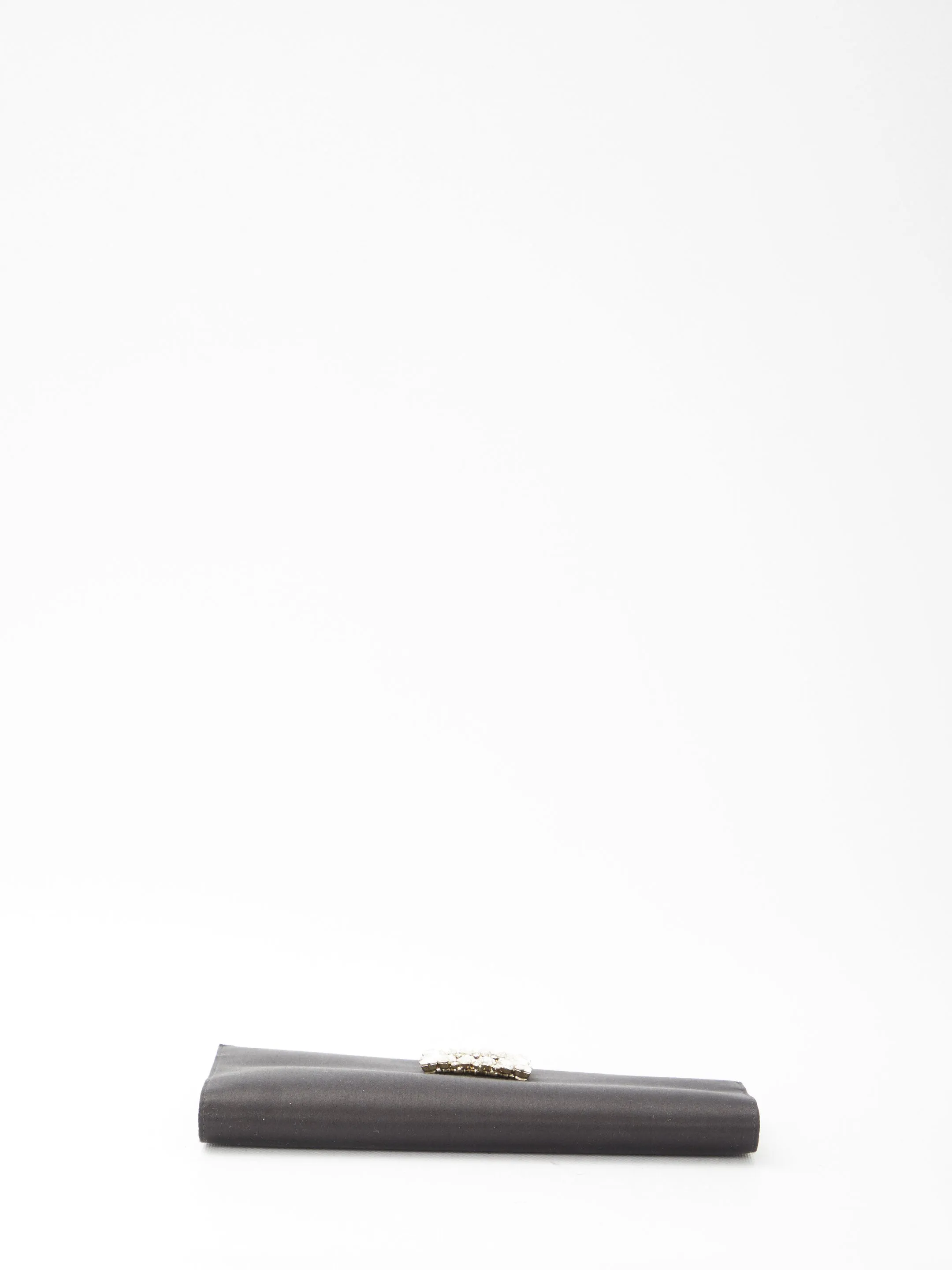 Roger Vivier Asymmetrical Strass Buckle Clutch