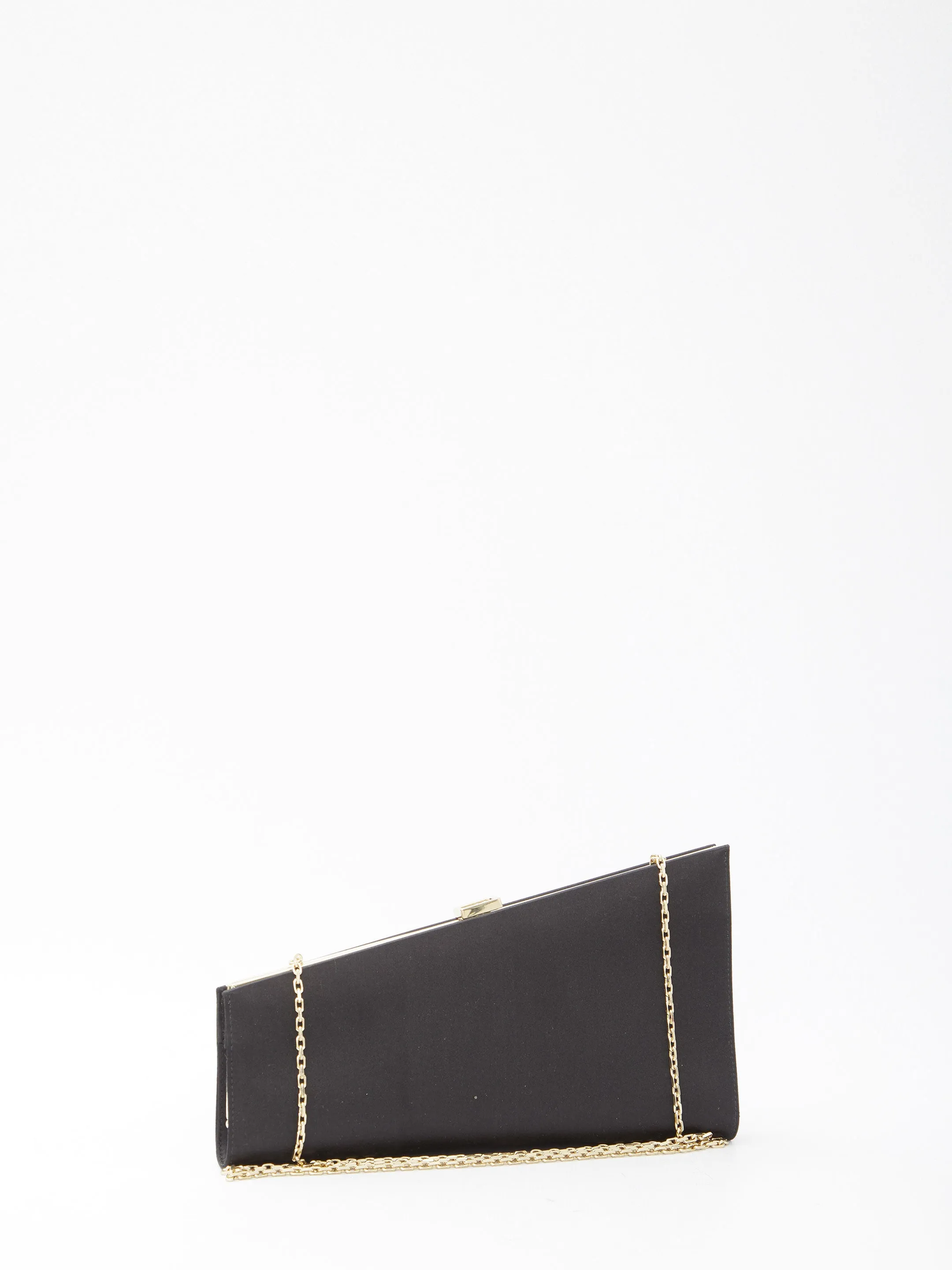 Roger Vivier Asymmetrical Strass Buckle Clutch
