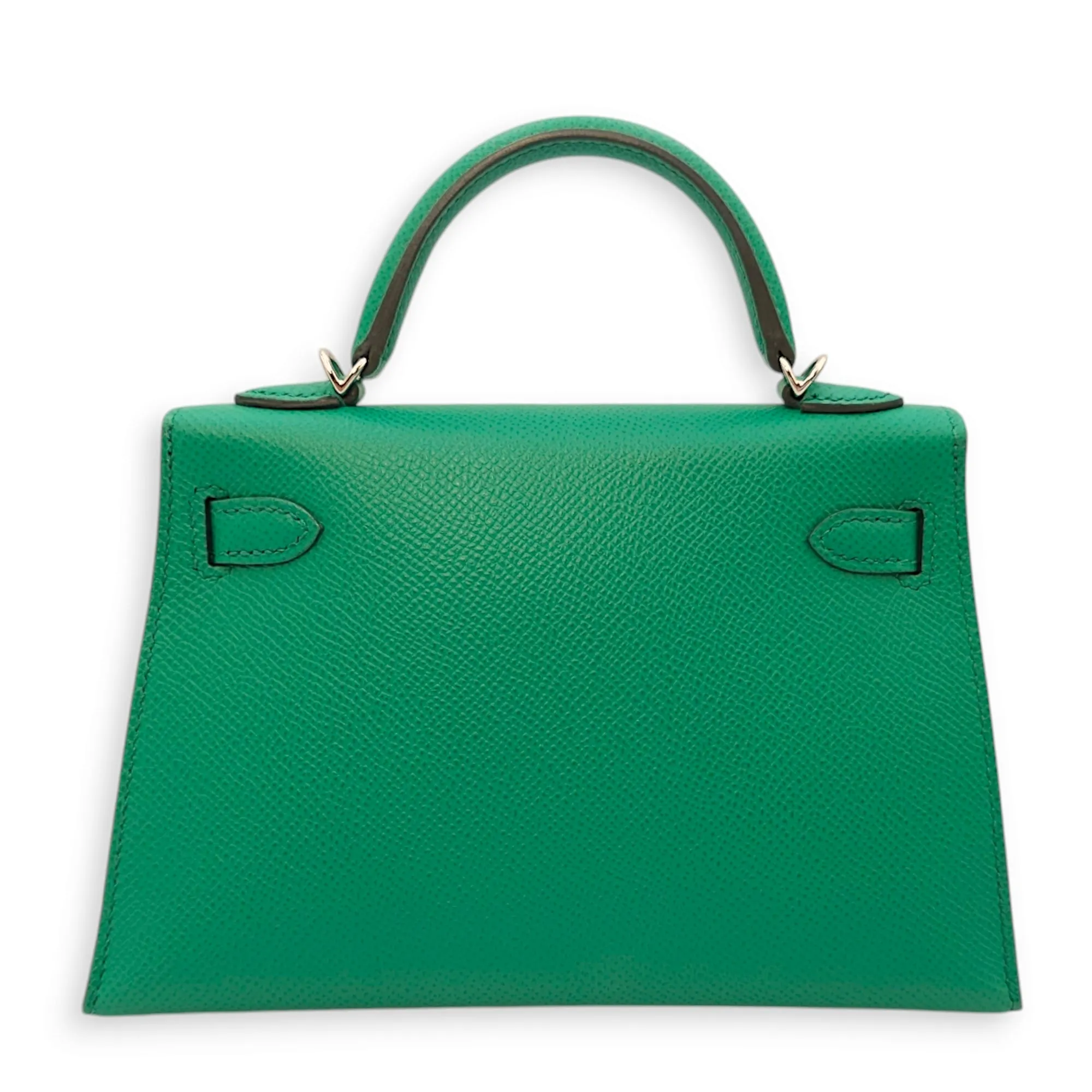 Sellier Kelly 20 Vert Jade in Epsom, Palladium hardware