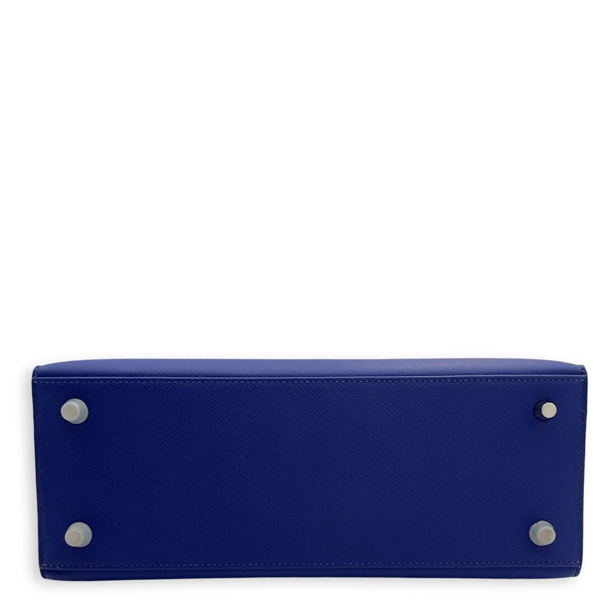 Sellier Kelly 28 Blue Electric in Epsom, Palladium hardware