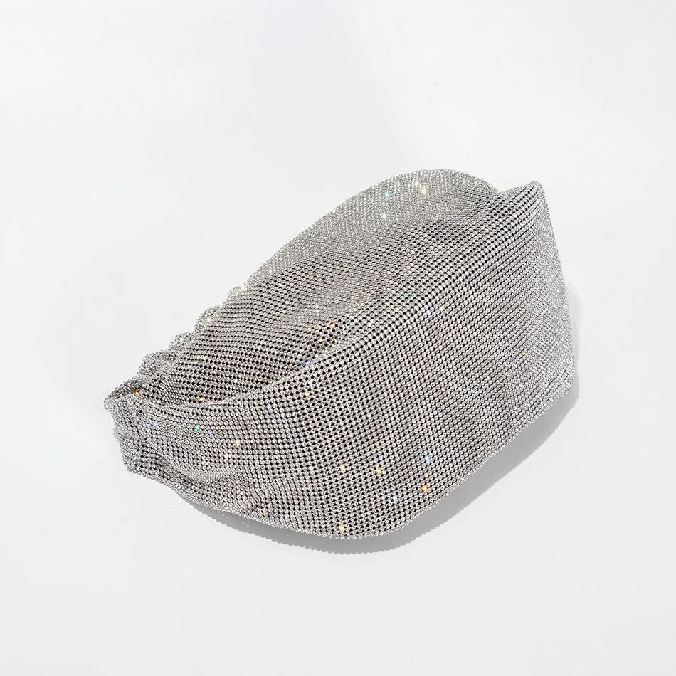 Shiny Rhinestone Evening Clutch Purses Women Trending 2022 New Elegant Fold Handle Luxury Crystal Wedding Handbags High Quality