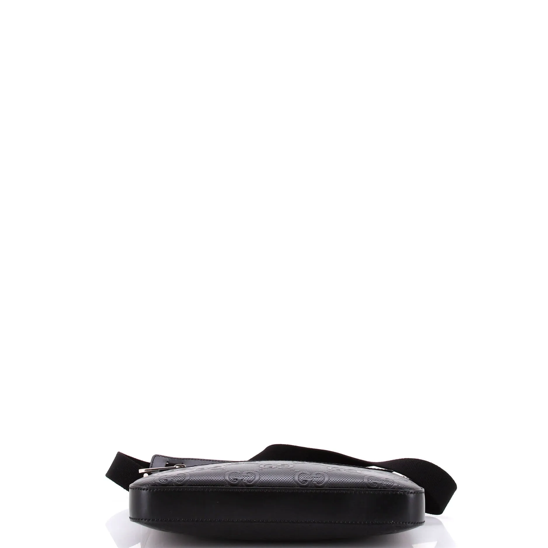 Signature Zip Messenger Bag Guccissima Leather Small