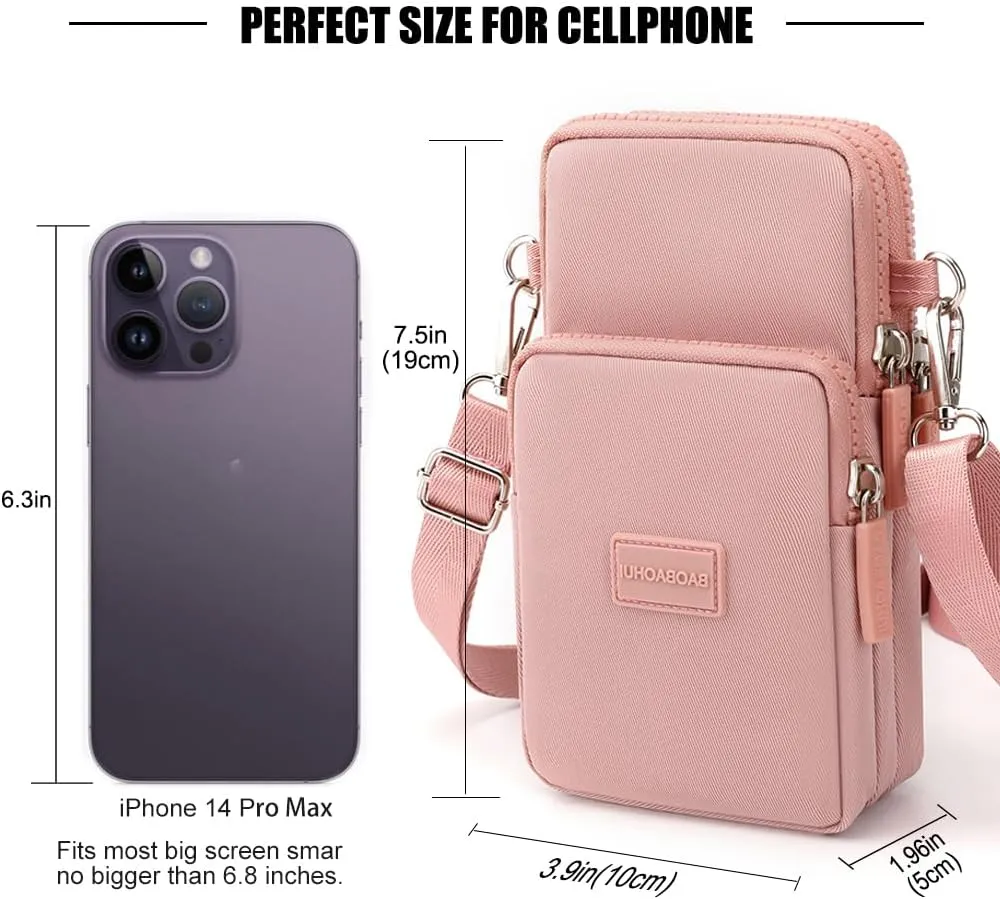 Small Crossbody Bags for Women, Universal Pouch Wallet Cell Phone Purse Lightweight Pockets Handbags Mini Shoulder Bag