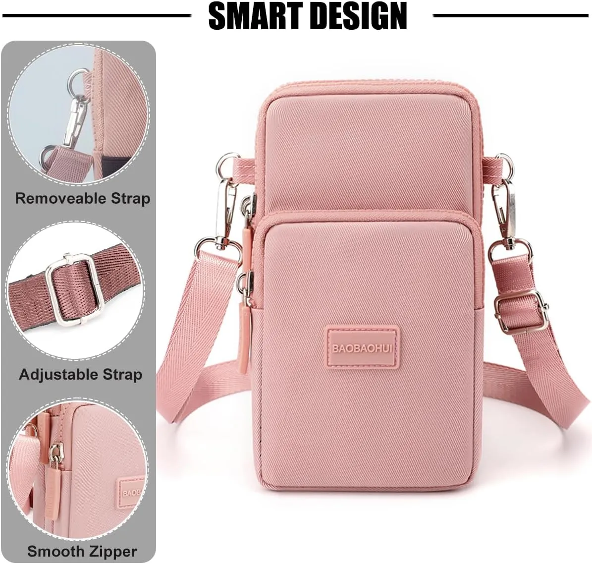 Small Crossbody Bags for Women, Universal Pouch Wallet Cell Phone Purse Lightweight Pockets Handbags Mini Shoulder Bag