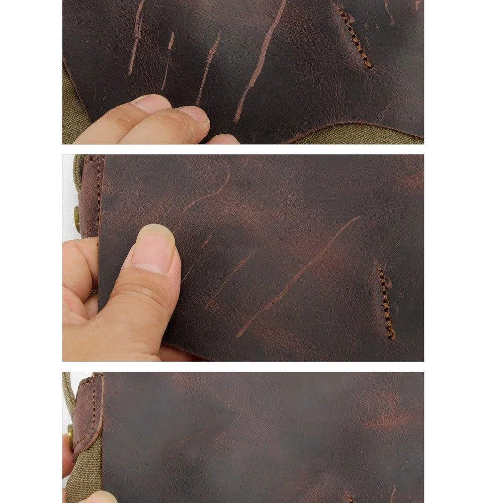 Small Messenger Bag Crossbody Leather for Men