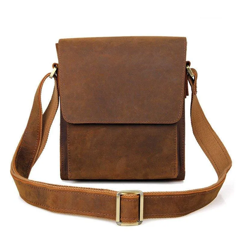 Small Messenger Bag Crossbody Leather for Men