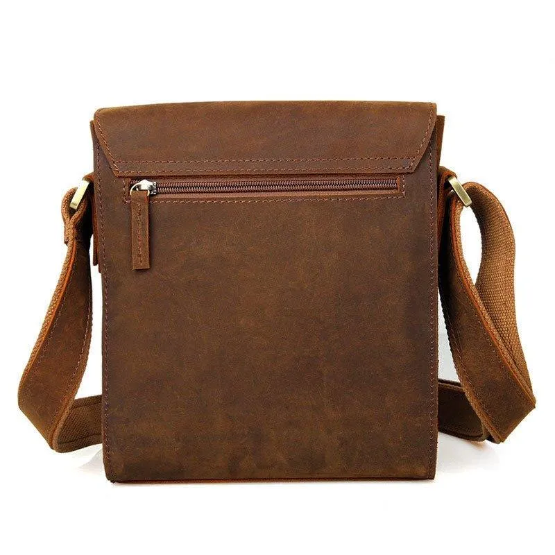 Small Messenger Bag Crossbody Leather for Men