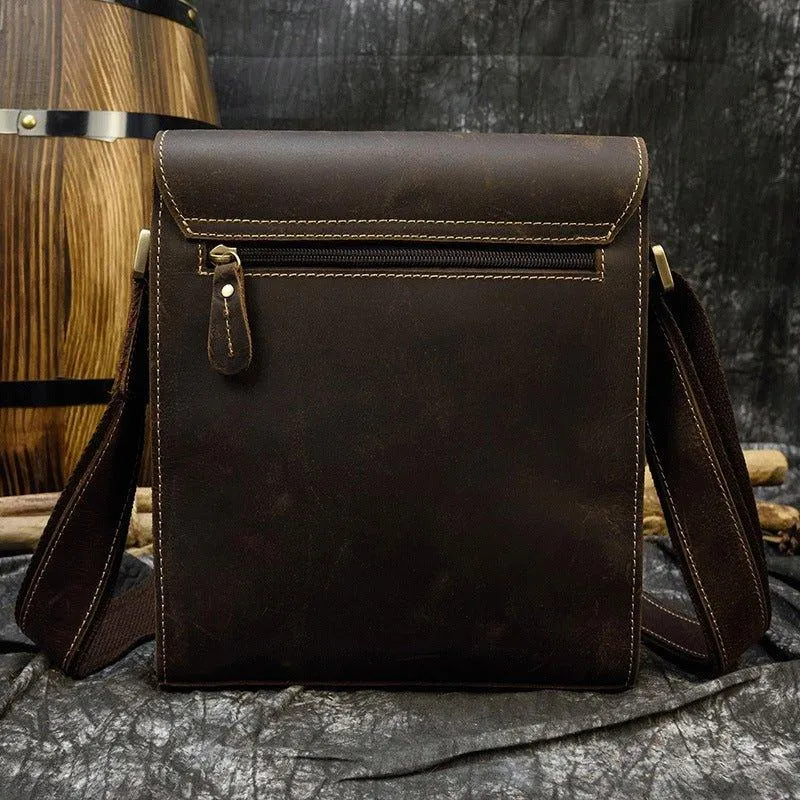 Small Messenger Bag Crossbody Leather for Men