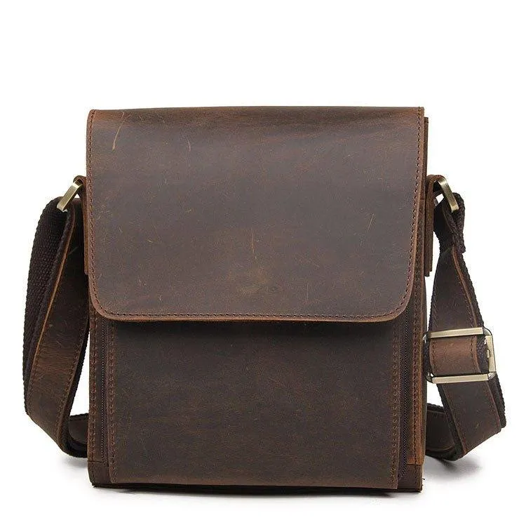 Small Messenger Bag Crossbody Leather for Men