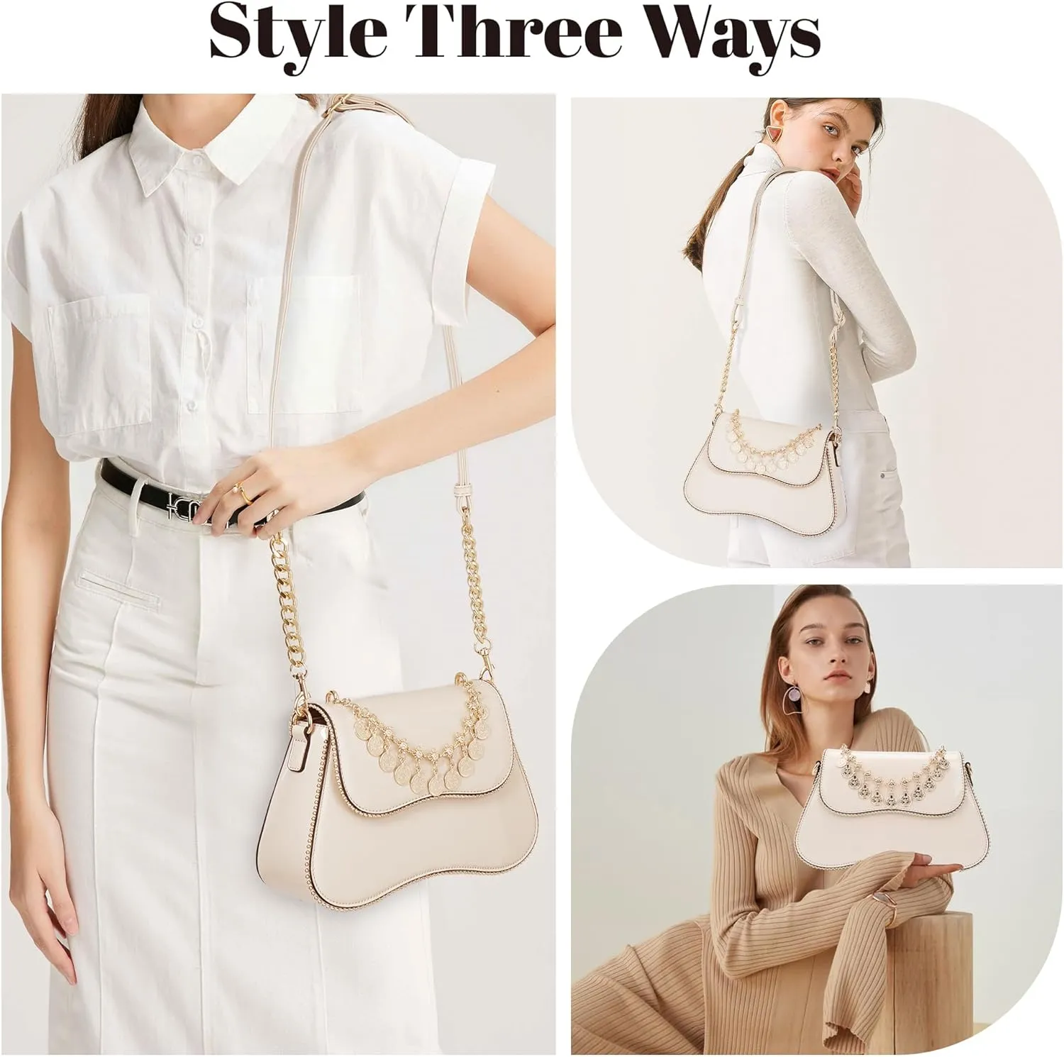 Small Patent Leather Crossbody Bags for Women Y2K Purse Trendy Hobo Handbag Designer Studded Shoulder Bag