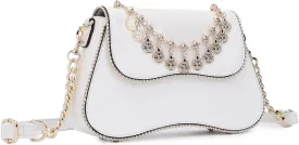 Small Patent Leather Crossbody Bags for Women Y2K Purse Trendy Hobo Handbag Designer Studded Shoulder Bag