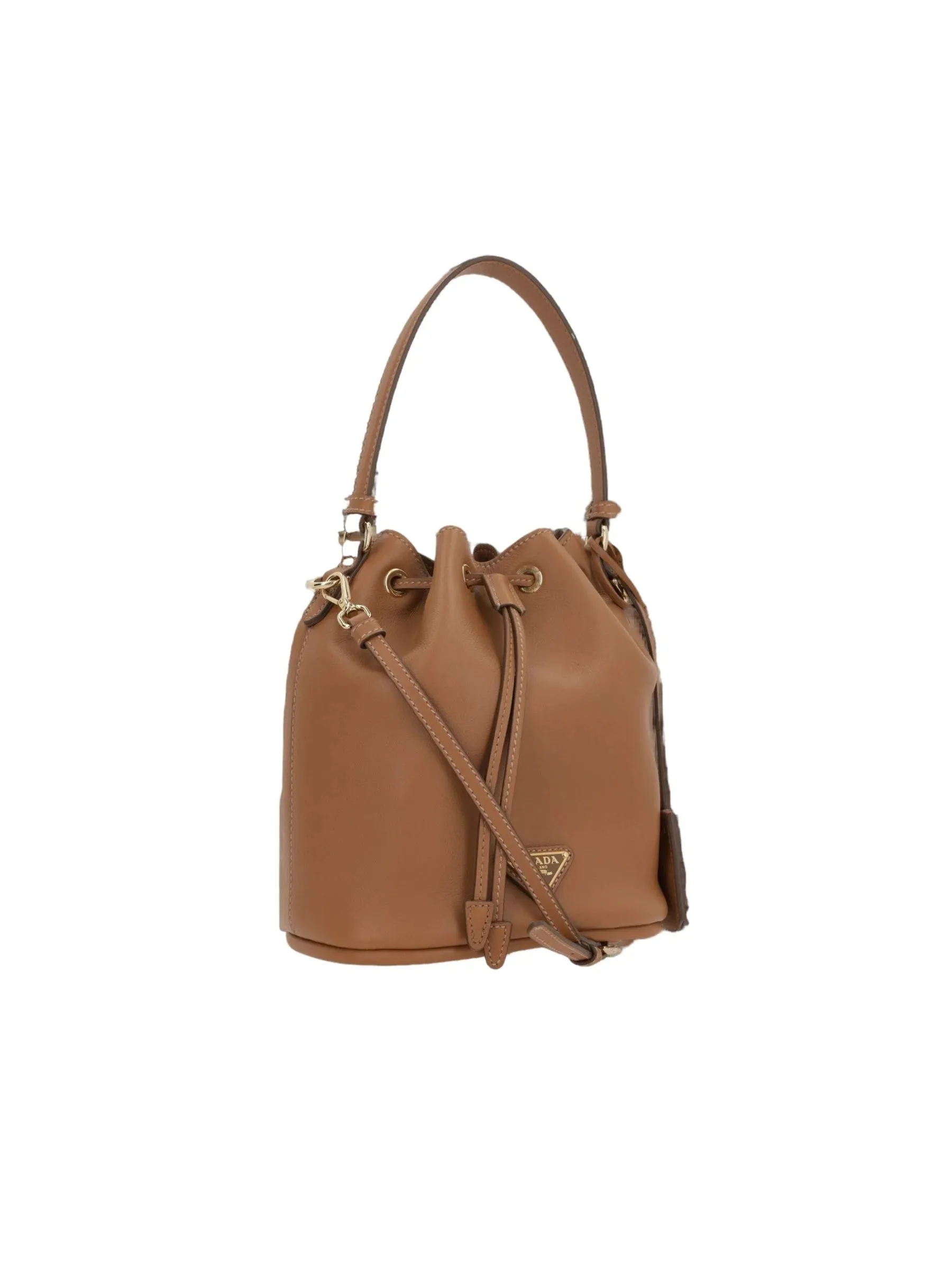 Soft Grain Leather Bucket Bag