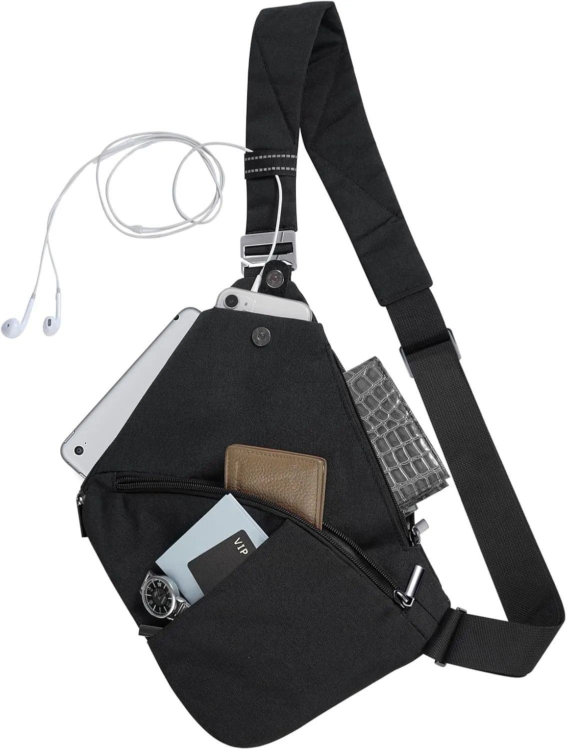 VADOO Anti-theft Crossbody Bags for Women, Shoulder Sling Bag for Men Lightweight Chest Bag for Travel Sport