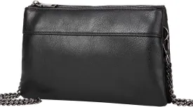 VASCHY Wristlet Clutch Purses, SAC Large Studs Soft Faux Leather Crossbody Evening Clutch Wallet for Women