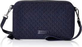 Vera Bradley Women's Microfiber All in One Crossbody Purse with RFID Protection
