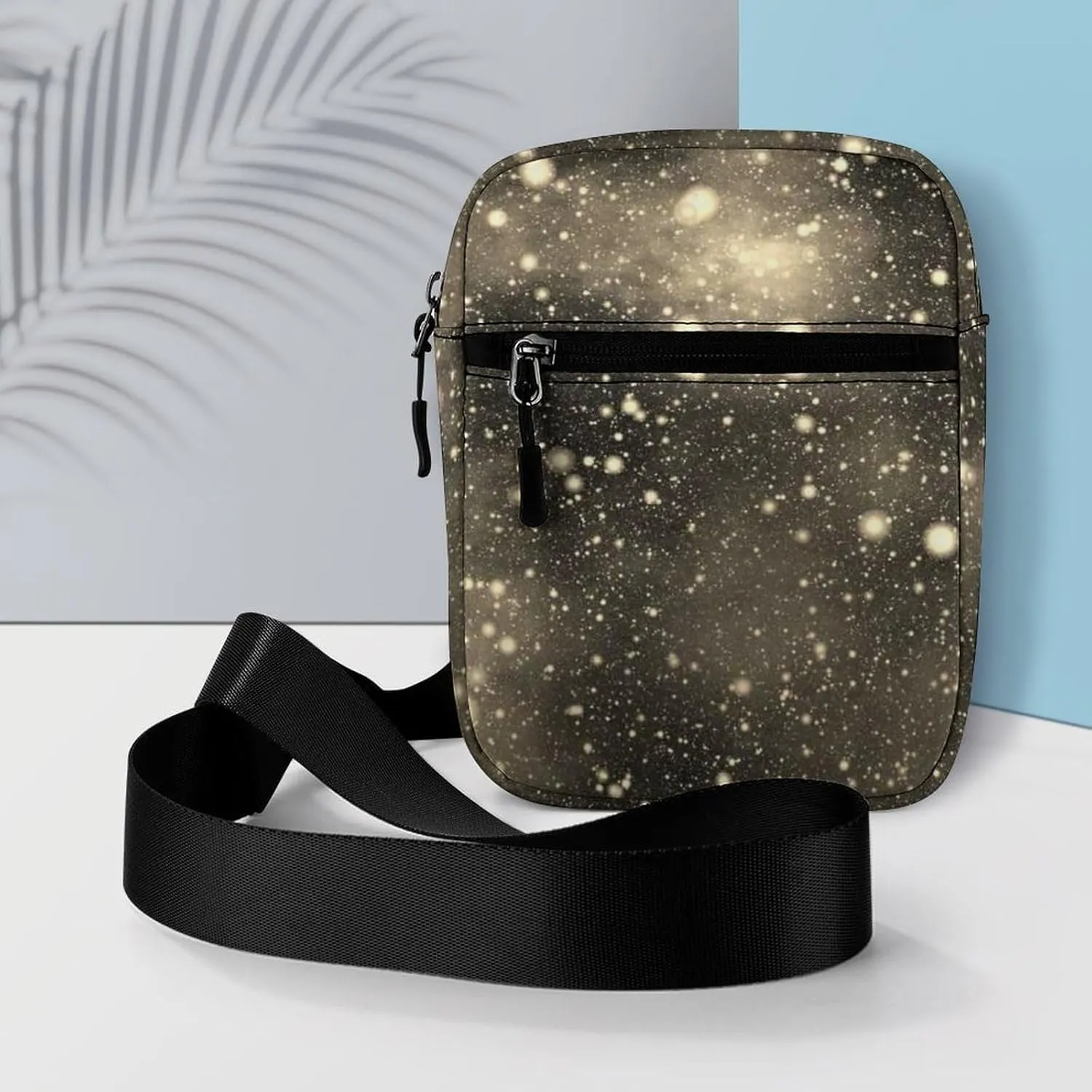 Vintage Universe, Nebula Night Starry Sky Rainbow Glittering Galaxy Adjustable Fanny Waist Pack Pouch, Waterproof Crossbody Runners Bag Wallet for Gym Hiking Fitness Women Men 6.1 x 2.2 x 7.9 inch
