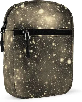 Vintage Universe, Nebula Night Starry Sky Rainbow Glittering Galaxy Adjustable Fanny Waist Pack Pouch, Waterproof Crossbody Runners Bag Wallet for Gym Hiking Fitness Women Men 6.1 x 2.2 x 7.9 inch