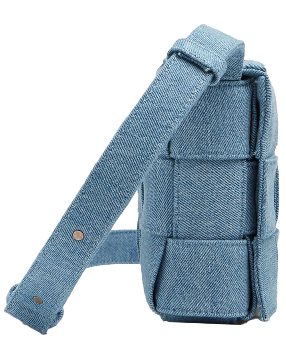 Washed Denim Cassette Bag in Indigo
