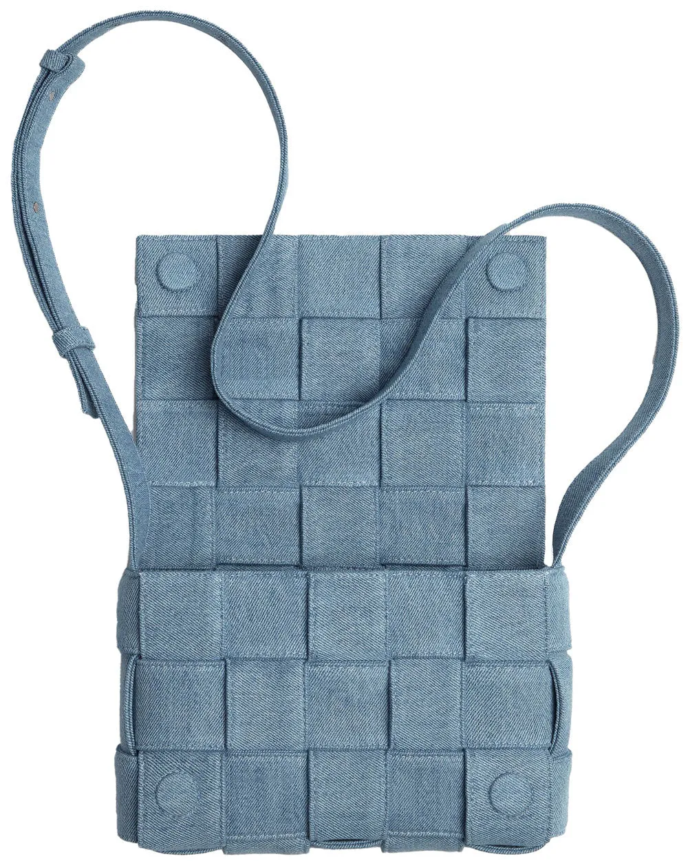 Washed Denim Cassette Bag in Indigo