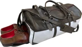 Western Carry-On Bag  Stylish Microfiber Leather Weekender & Overnight Travel Bag with shoe pocket for Men & Women, Durable Cabin Luggage for Trips, Work & Getaways