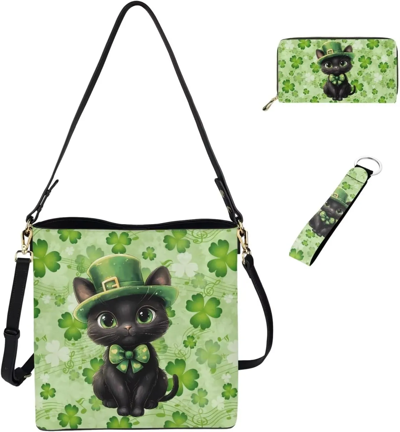 Womens Small Purses Keychain and Handbags 3Pcs for Daily Use